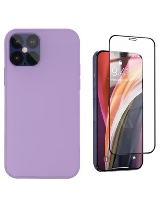 Iphone 12/13 PRO/MAX/MINI Husa Safe Guard Catifea si Folie Sticla 21D