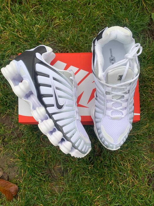 nike shox TL white&black