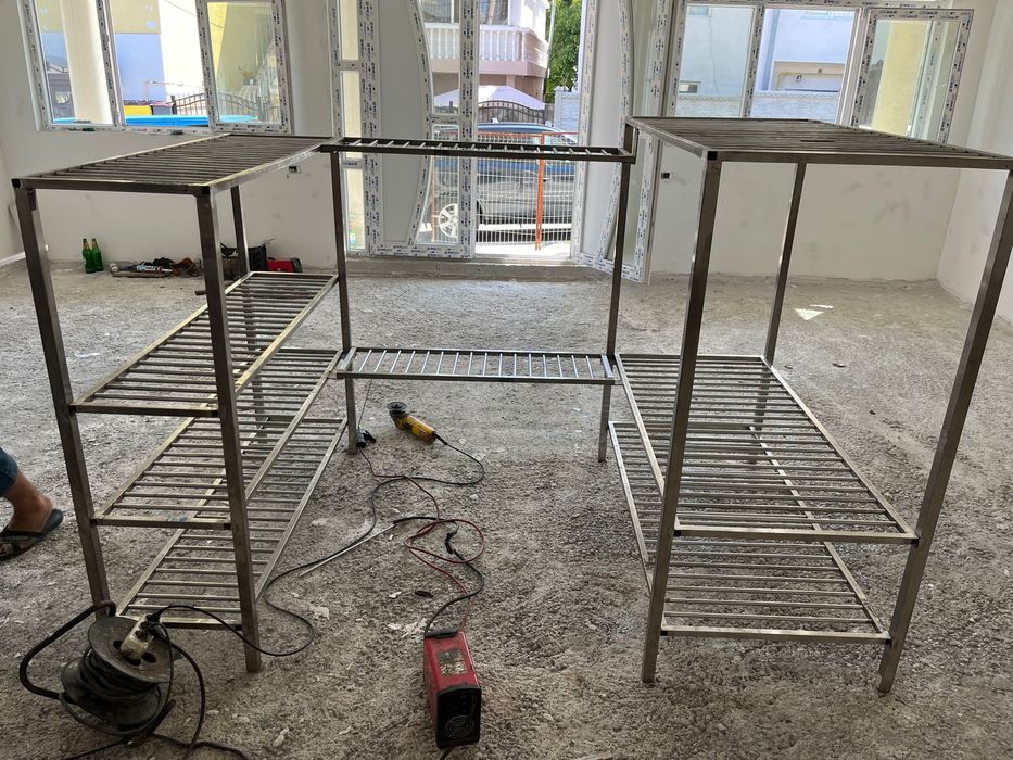 Raft inox poliță din bara