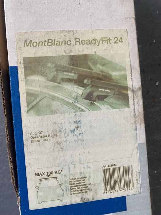 Bare transversale Audi Q7 (4L) 2006-2015 Mont Blanc NOU Neutilizat