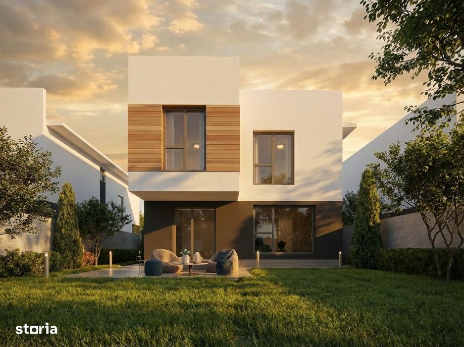 Ansamblu privat de case individuale, 5 camere, Toate utilitatile