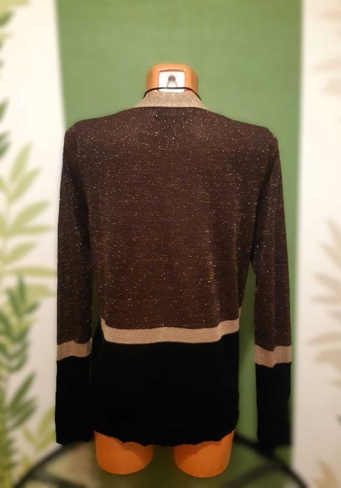 Bluză Mango, marimea M, culoare negru, maro