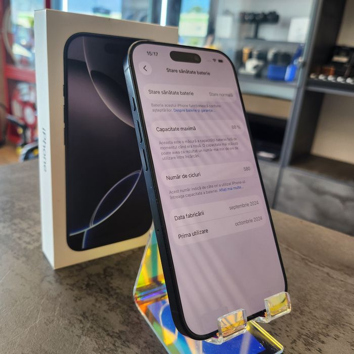 Amanet F28: Telefon Iphone 16 Pro 256GB (L)