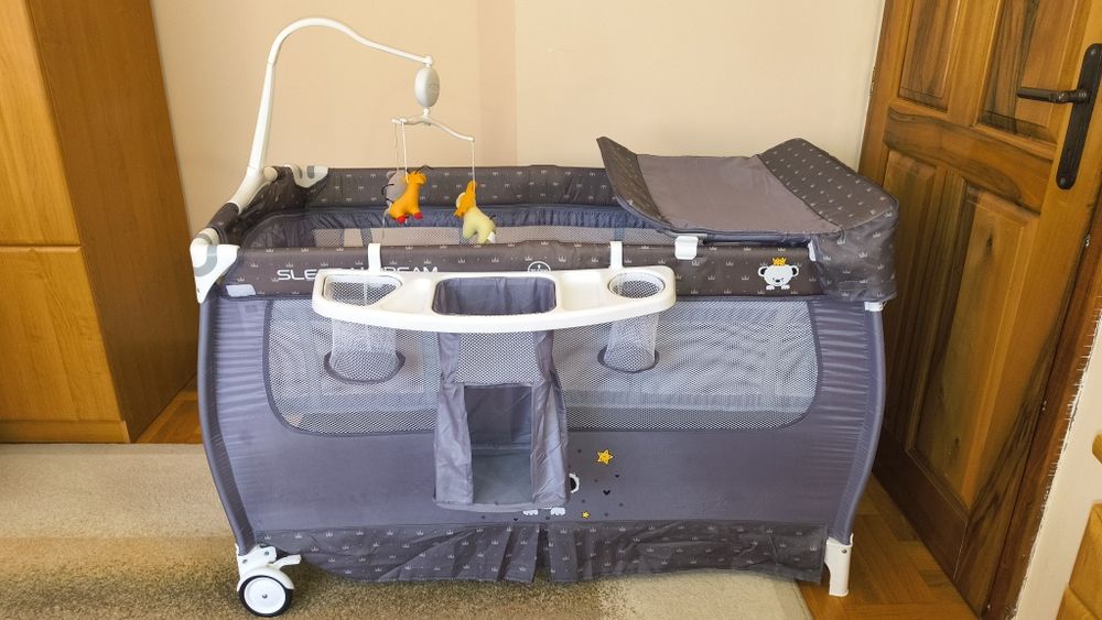 Бебешка кошара Lorelli 2 нива + МАТРАК