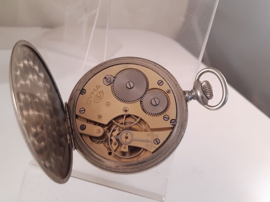 Cyma Swiss-рядък джобен швейцарски часовник,продилактиран