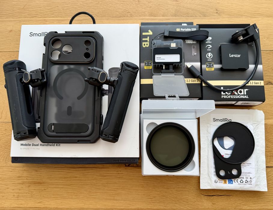 Kit Video Pro pentru iPhone 17 Pro Max | SmallRig | Lexar |