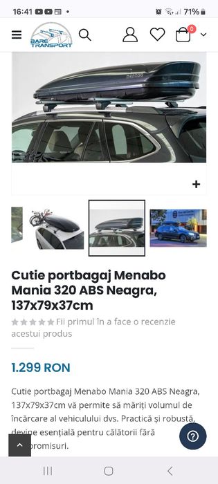 Cutie depozit portbagaj auto