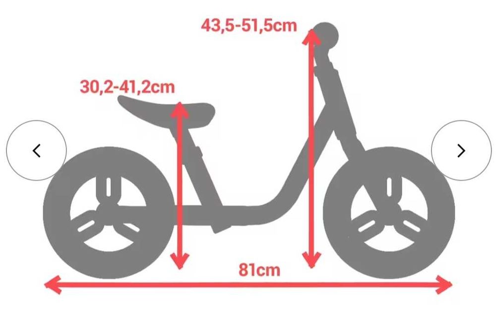 Детско баланс колело RUNRIDE 100, 10 инча бяло/черно