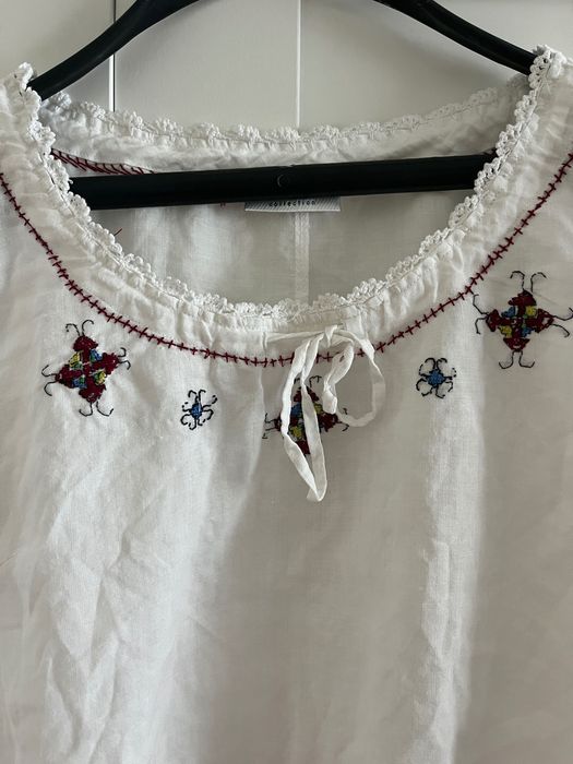 Риза лен размер S, ръчна бродерия , шевица