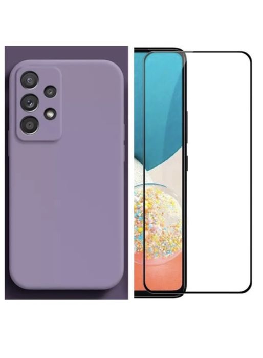 Husa XCAS Catifea+Folie Sticla Samsung A07/A12/A13/A14/A15/A16/A06/A17