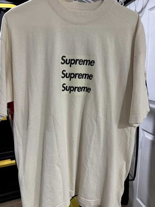 Tricou Supreme x Asspizza triple box logo din 2022 (marimea XXL)