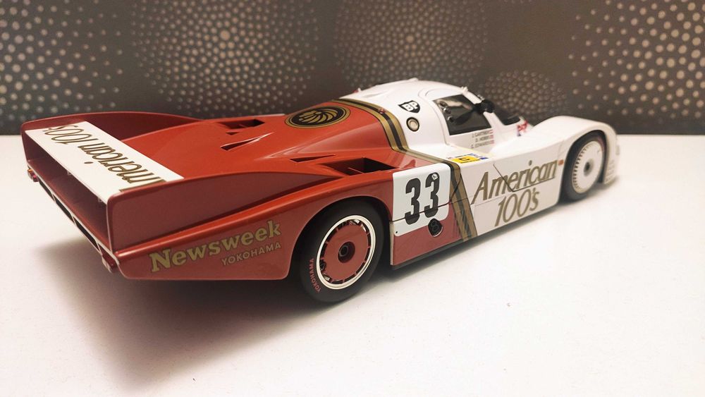 Macheta 1:18 Porsche 956 L American 1985 – 1/18 Minichamps