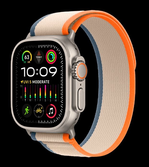 Часы Apple Watch Ultra 2
GPS + Cellular Titanium Case with Orange/Beig