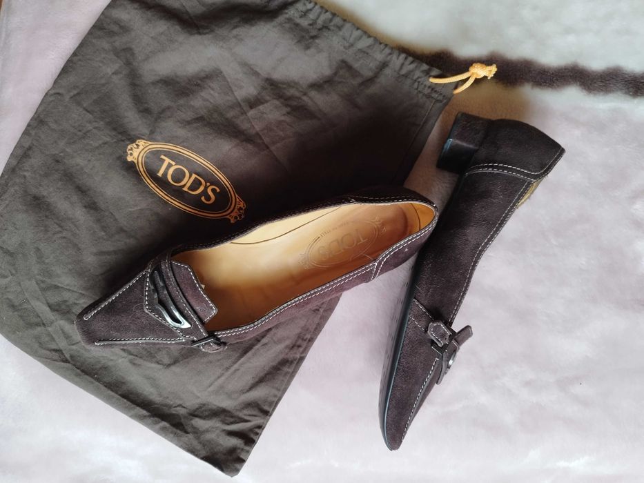 Tod's  велурени дамски мокасини