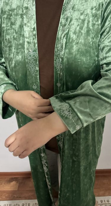 Велюр накидка легкий