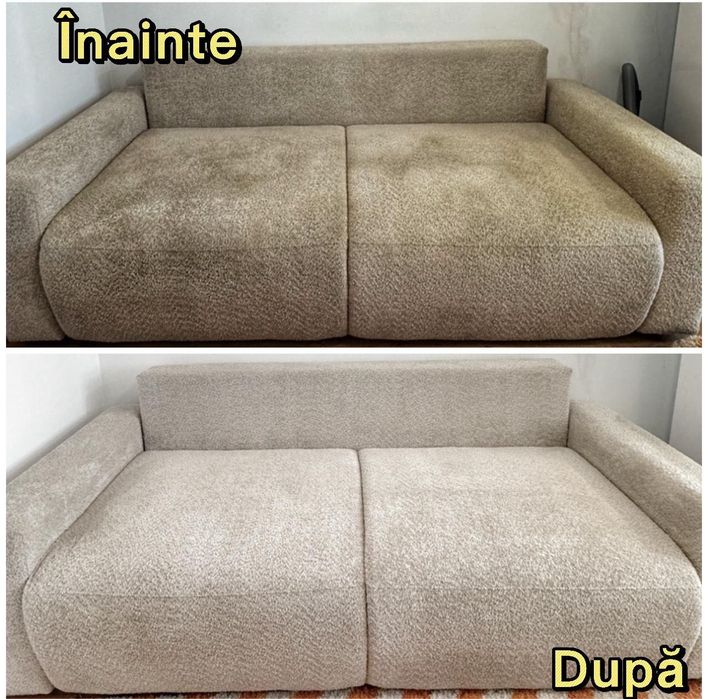 Curatare profesionala cu abur canapele scaune