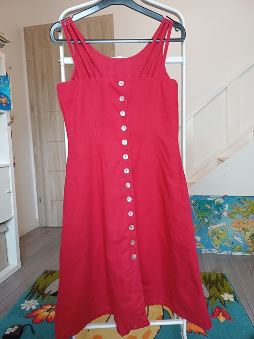 Salopeta rochie in muselina bumbac linen cotton