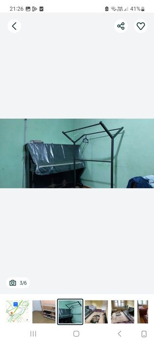 Квартира киз ларга Пед институтга ярим соат пиёда йул