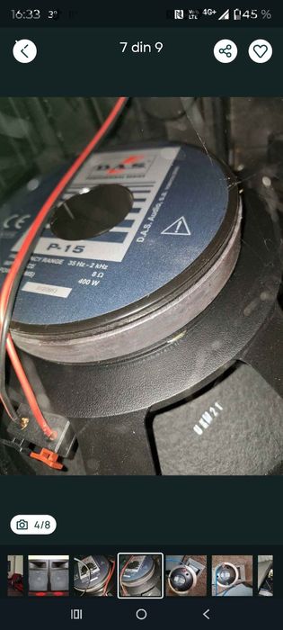 Boxe pasive spaniole DAS DS15 2x400w