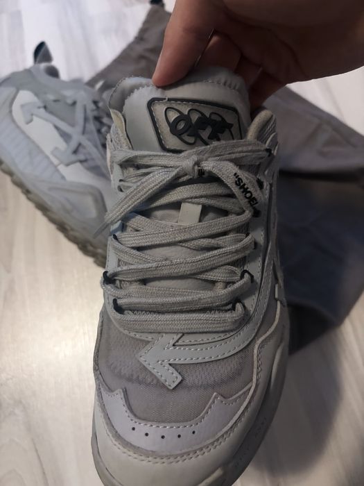 Off-White Odsy Low Top Chunky Sneakers Full Grey Size 43