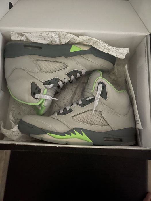 Jordan 5 ,,Retro Grean Bean” Reflectorizantii