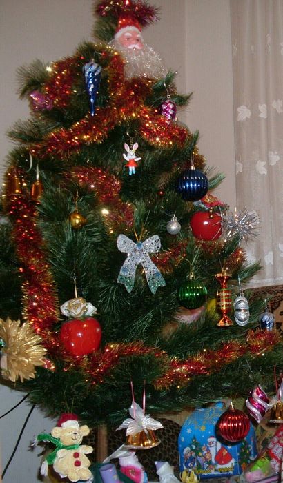 Новогодние игрушки елка