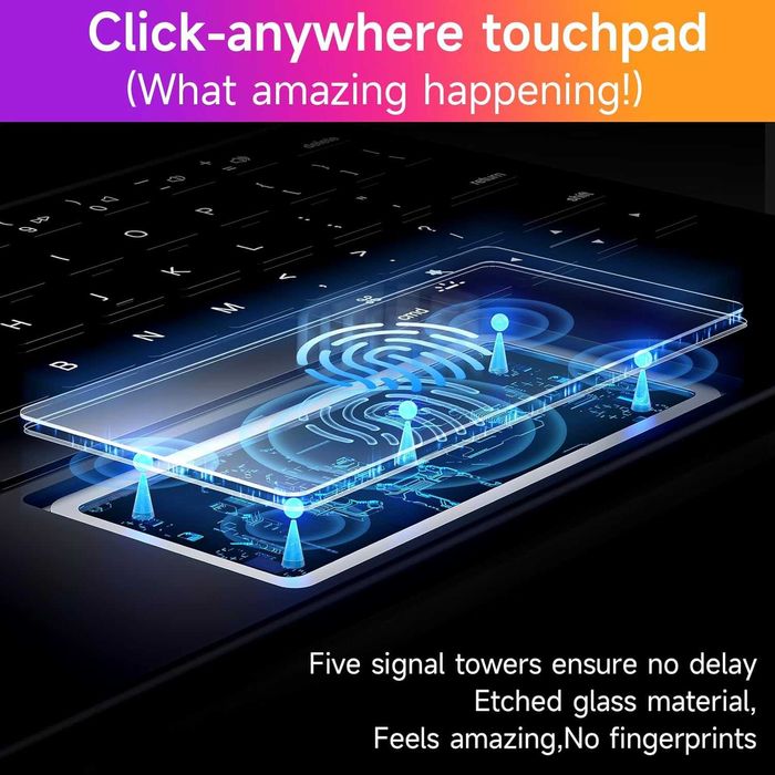 Магнитна клавиатура HOU с тъчпад за iPad Pro 11 и iPad Air (Нова)