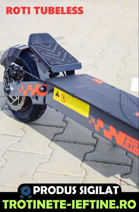 Trotineta KuKirin G2 2026, aripa fata noua, suspensie fata-spate, motor puternic 800W, livrare rapida