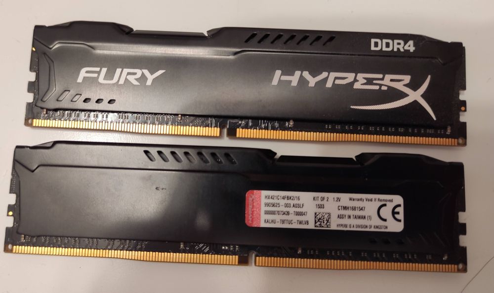4x16gb Hyperx Fury, 64GB RAM