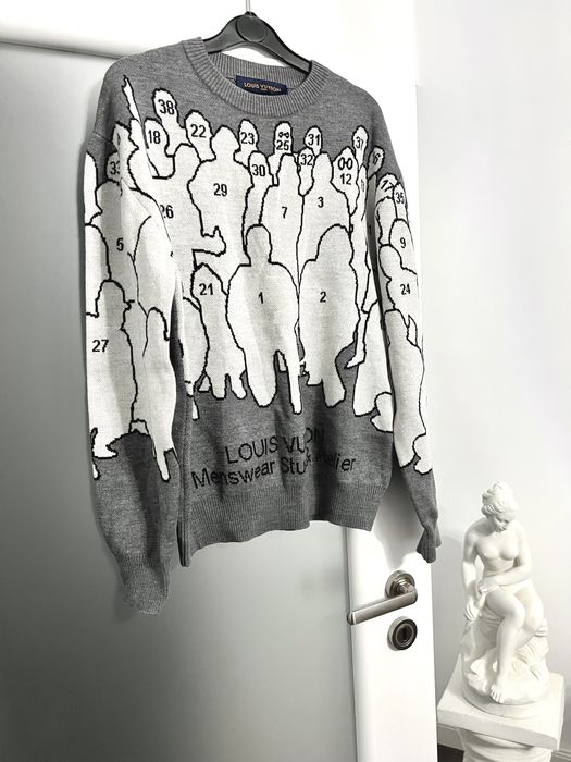 Pulover Louis Vuitton Studio barbati, 100% lână,mas M,nou,eticheta