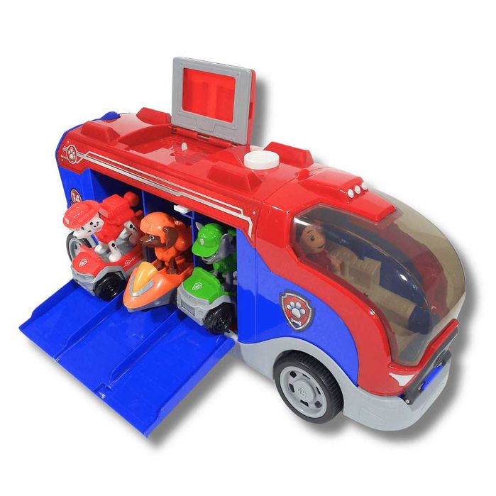Пес Патрул Камион 40см с Рампa, Звук и Кученца + Райдър