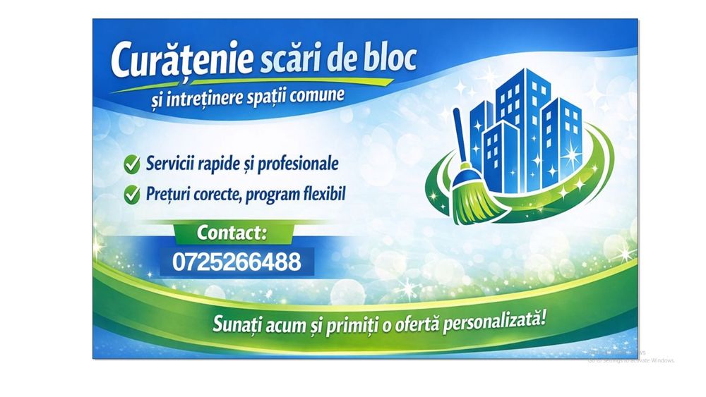 Servicii profesionale de curățenie