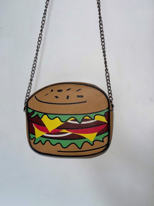 Geanta cu imprimeu de burger