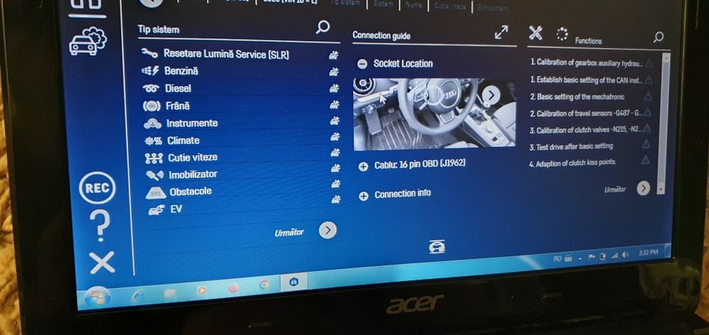 Laptop Acer Aspire One D270 + soft diagnoză auto (până în 2021)