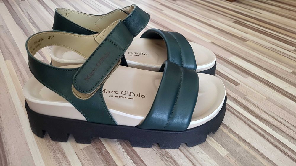 Сандали на  Marc O'Polo зелени и кафяви