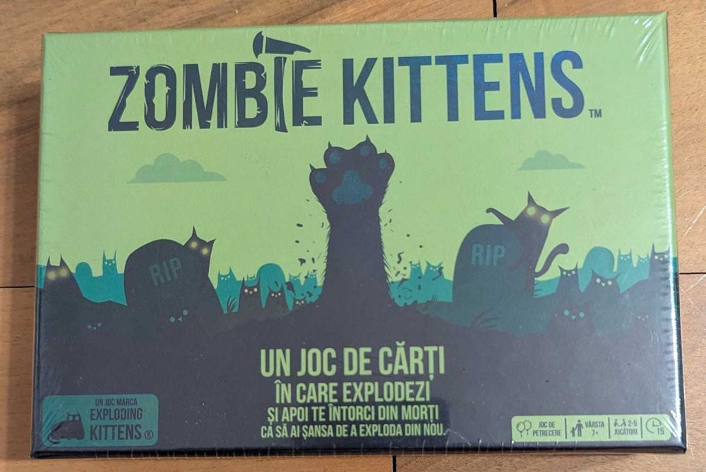 Joc de societate/board game/boardgame Exploding Zombie Kittens SIGILAT