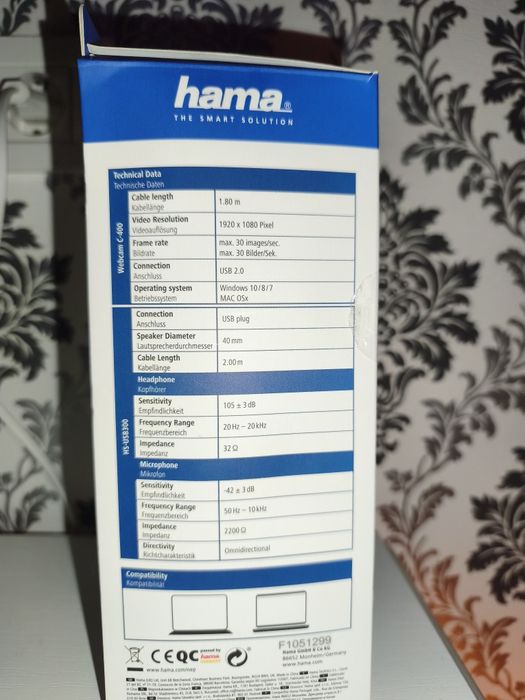Kit căști și cameră web Hama