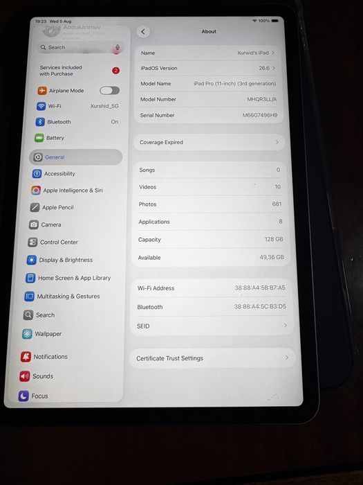 ipad pro M1 128g