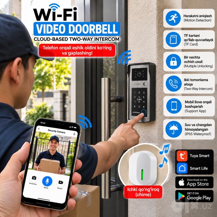 Wi-Fi Video Domofon Smart Doorbell