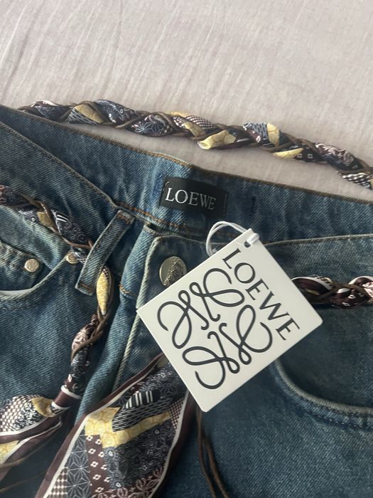 Blugi loewe model wide leg cu talie inalta - Marimea M