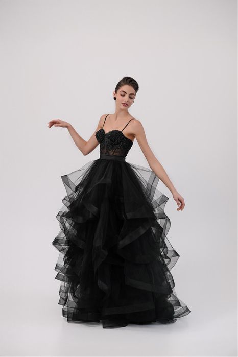 Черна бална рокля Radapola