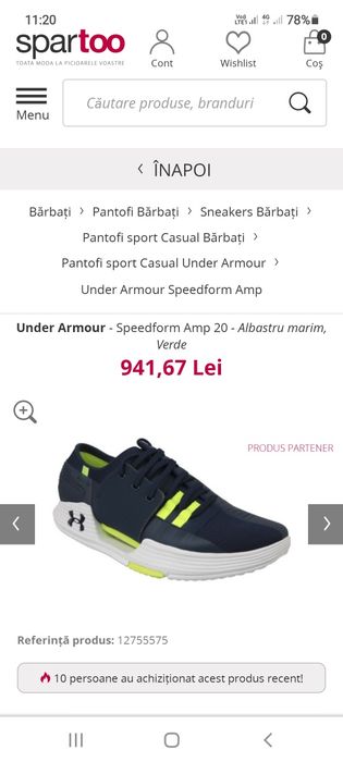 Adidași Under Armour Noi