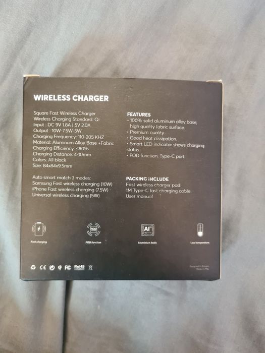 Set Hugo Boss original – stilou Gear + caiet A5 + wireless charger Qi