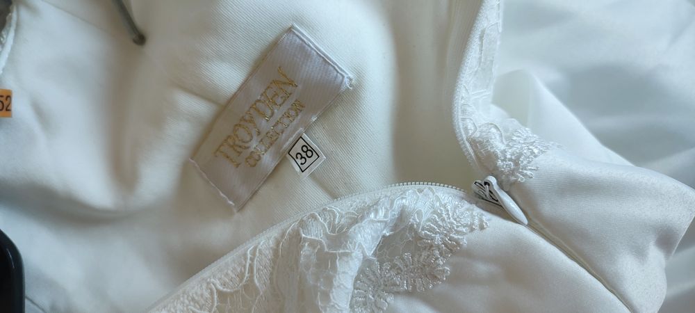 Rochie de mireasa sau cununia civila. Alba și nouă Nr 38