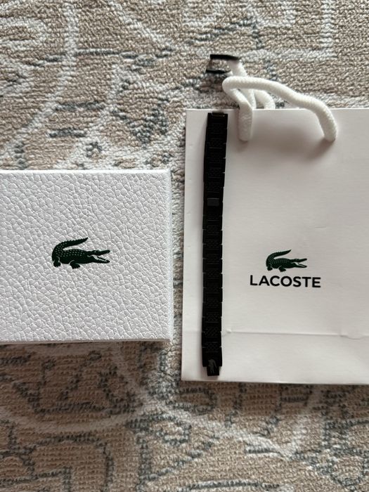 Bratara Lacoste - neagra - NOUA