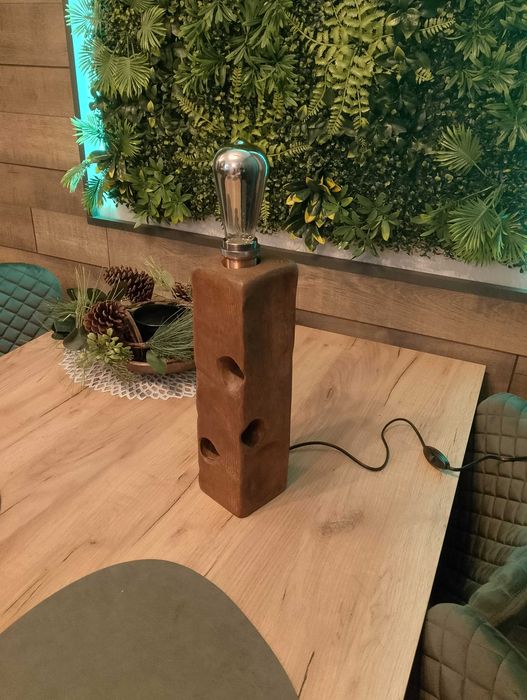 Ръчно направени дървени лампи различни видове
