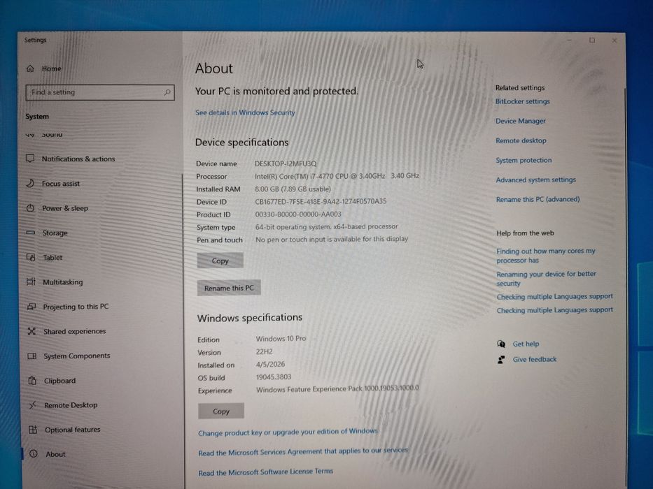 Calculator HP ElitDesk 800G1 SFF