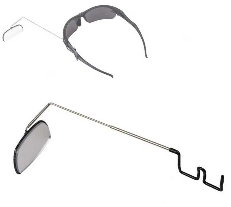 Зеркало задн вида для велосипедистов и туристов, на очки