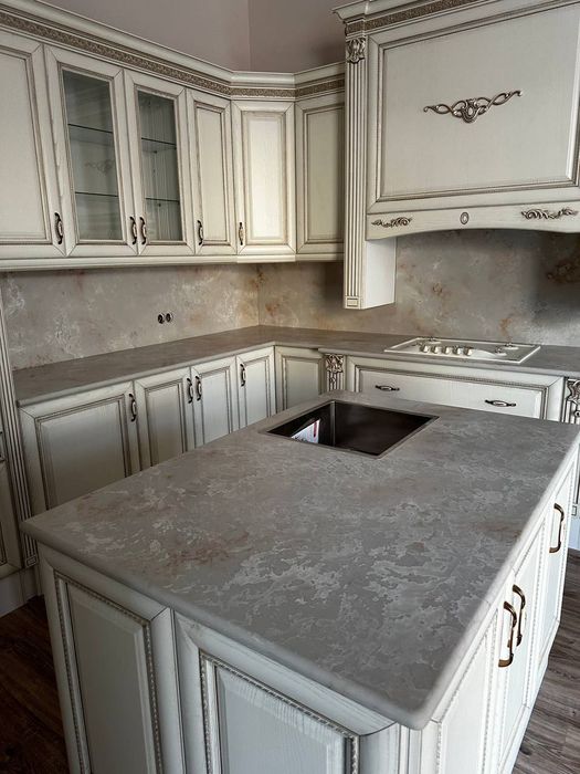 Кухонные столешницы. Фартуки. Острова. Подоконики из камня на заказ.