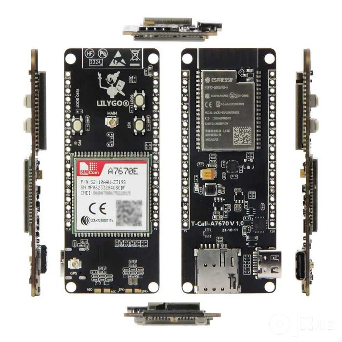 LILYGO T-Call A7670E ESP32 4G LTE Cat-1 IoT modul